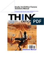 Think Critically 2Nd Edition Facione Solutions Manual Full Chapter PDF