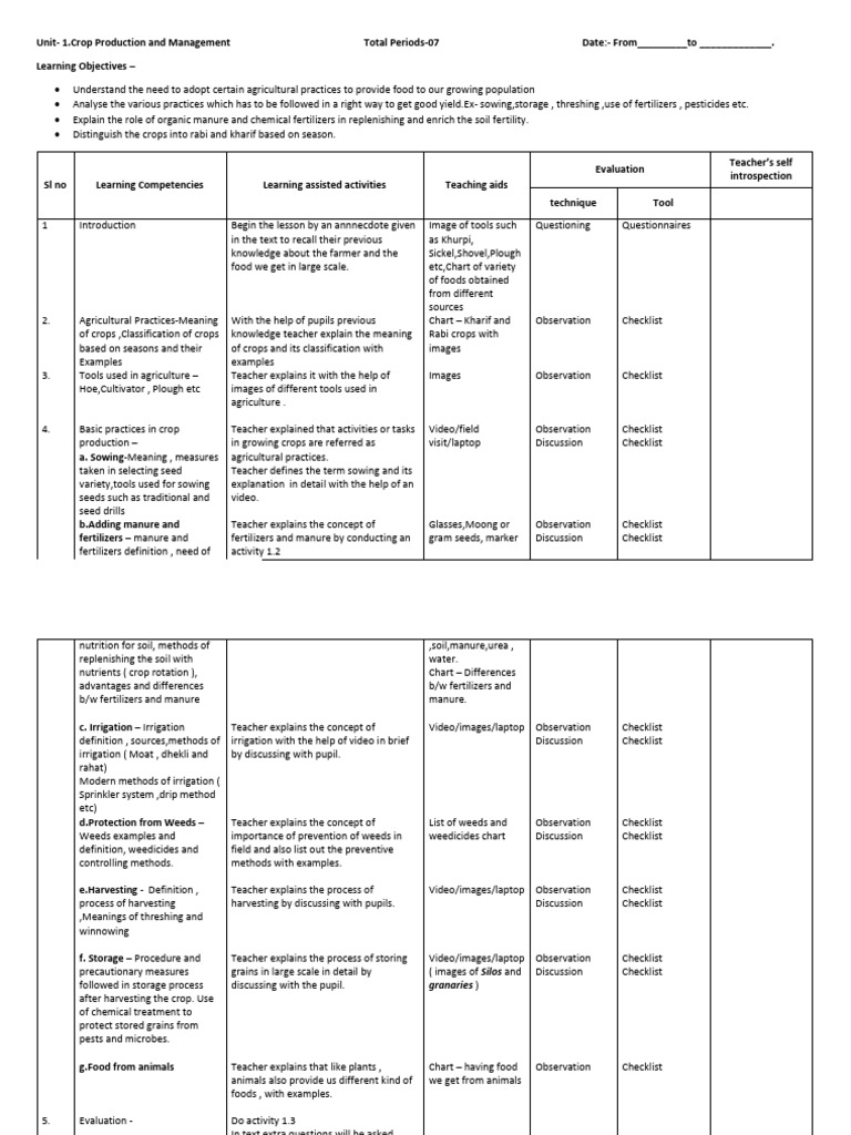 8th Lesson Plan | PDF