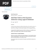 Add New Field On The Dynamic Selection Using Logical Database - SAP Blogs