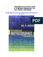Intermediate Microeconomics With Calculus A Modern Approach 1St Edition Varian Test Bank Full Chapter PDF