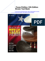 Download Practicing Texas Politics 15Th Edition Brown Test Bank full chapter pdf