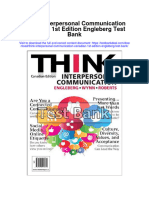 Think Interpersonal Communication Canadian 1St Edition Engleberg Test Bank Full Chapter PDF
