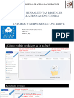 Entorno de Menús y Submenús de One Drive