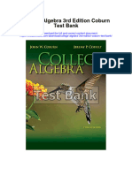 Ebook College Algebra 3Rd Edition Coburn Test Bank Full Chapter PDF