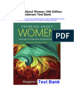 Download Thinking About Women 10Th Edition Andersen Test Bank full chapter pdf