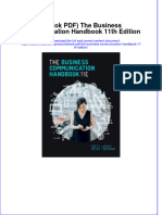 EBOOK Ebook PDF The Business Communication Handbook 11Th Edition Download Full Chapter PDF Kindle