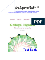 Ebook College Algebra Graphs and Models 5Th Edition Bittinger Test Bank Full Chapter PDF