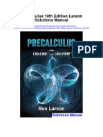 Precalculus 10Th Edition Larson Solutions Manual Full Chapter PDF