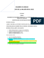 Examen 3 Era Unidad Agosto 2022