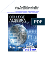 Ebook College Algebra Real Mathematics Real People 7Th Edition Larson Test Bank Full Chapter PDF