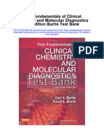 Tietz Fundamentals of Clinical Chemistry and Molecular Diagnostics 7Th Edition Burtis Test Bank Full Chapter PDF