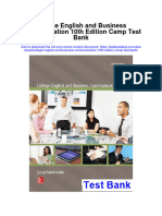 Ebook College English and Business Communication 10Th Edition Camp Test Bank Full Chapter PDF