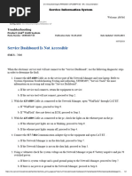Service Dashboard Is Not Accessible