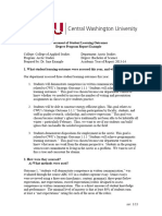 Student Learning Outcome Assessment Report Example