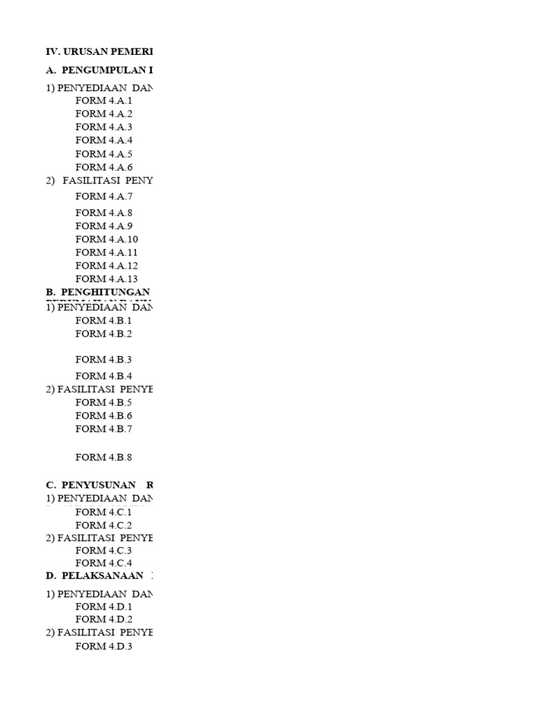 Form Perumahan Rakyat Kabkot | PDF