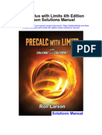 Precalculus With Limits 4Th Edition Larson Solutions Manual Full Chapter PDF