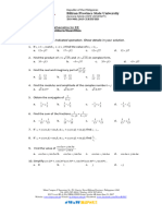 Exercise 3 Complex Numbers