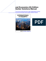 International Economics 6Th Edition James Gerber Solutions Manual Full Chapter PDF