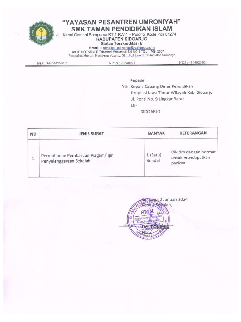 Izin Penyelenggaraan Sekolah Pdf