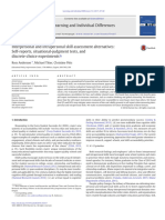 Interpersonal and Intrapersonal Skill Assessment Alternatives Self-Reports, Situational-Judgment Tests, and Discrete-Choice Experiments