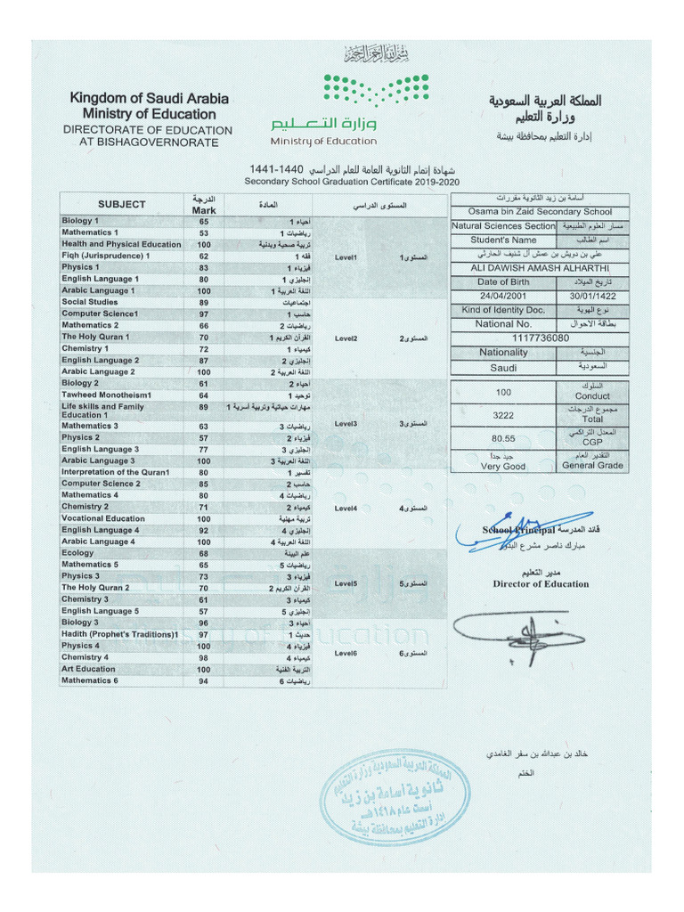 شهادة الثانوية | PDF