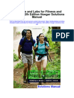 Principles and Labs For Fitness and Wellness 12Th Edition Hoeger Solutions Manual Full Chapter PDF