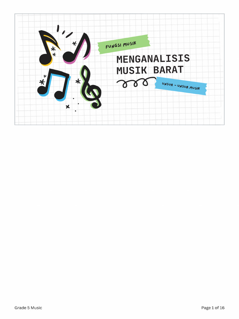 Grade 5 Music PDF