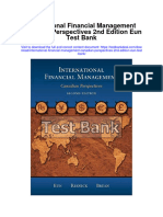 International Financial Management Canadian Perspectives 2Nd Edition Eun Test Bank Full Chapter PDF