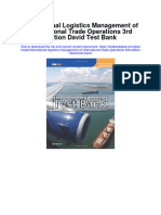 International Logistics Management of International Trade Operations 3Rd Edition David Test Bank Full Chapter PDF