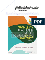Ebook Community Oral Health Practice For The Dental Hygienist 4Th Edition Christine Test Bank Full Chapter PDF