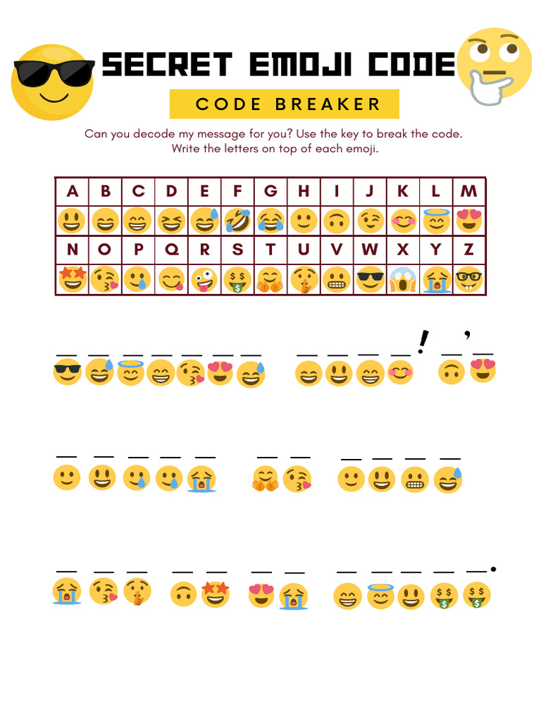 Decode the Secret Emoji Code | PDF