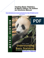 Understanding Basic Statistics International Metric Edition 7Th Edition Brase Solutions Manual Full Chapter PDF