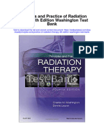 Principles and Practice of Radiation Therapy 4Th Edition Washington Test Bank Full Chapter PDF