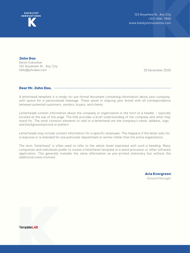 Company Letterhead Essentials Guide | PDF
