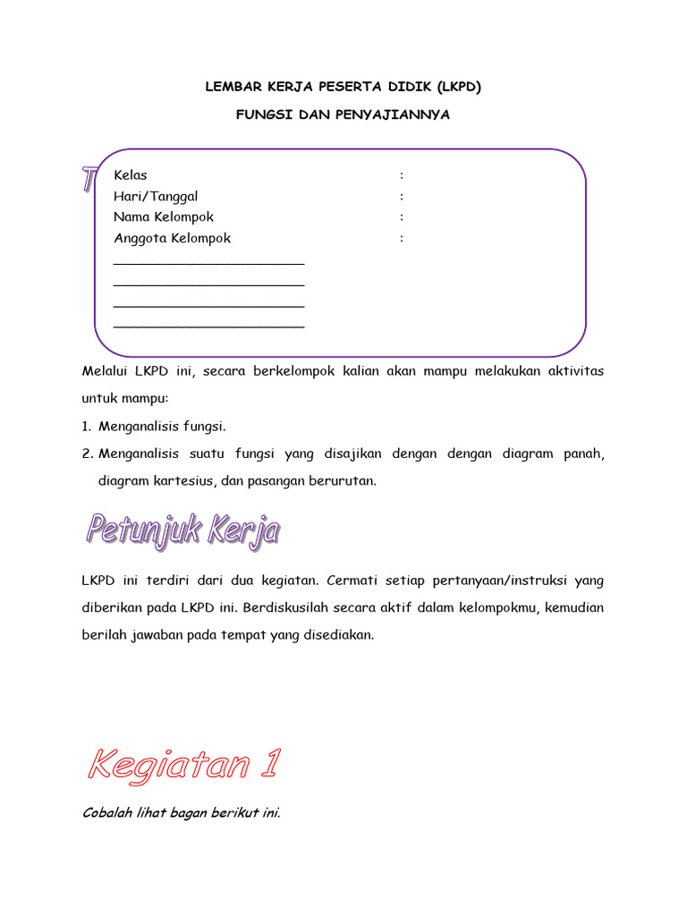 Analisis Fungsi dan Relasi Matematika | PDF