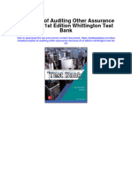 Principles of Auditing Other Assurance Services 21St Edition Whittington Test Bank Full Chapter PDF