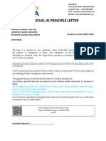 Approval in Principle Letter