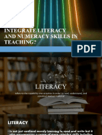 Integrate Literacy and Numeracy Skills in Teaching?