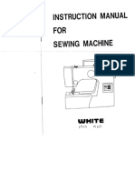 White 1515/1525 Sewing Machine Instruction Manual