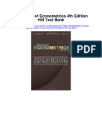Principles of Econometrics 4Th Edition Hill Test Bank Full Chapter PDF