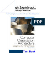 Ebook Computer Organization and Architecture 9Th Edition William Stallings Test Bank Full Chapter PDF