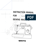 White 1632 Sewing Machine Instruction Manual