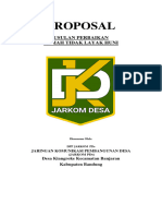 PROPOSAL USULAN RUTILAHU JARINGAN KOMUNIKASI PEMBANGUNAN DESA PDs 2023 KABUPATEN BANDUNG