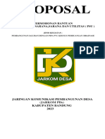 PROPOSAL DRAINASE DESA KIANGROKE KEC. BANJARAN-JARINGAN KOMUNIKASI PEMBANGUNAN DESA KAB - BANDUNG-JKPDs