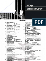 CSS Criminology Past Papers Mcqs