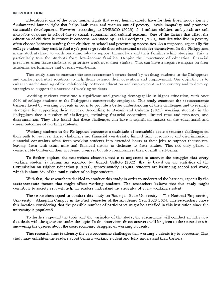 FINALINTRODUCTION | PDF | Poverty | Poverty & Homelessness