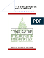 Introduction To Bankruptcy Law 6Th Edition Frey Test Bank Full Chapter PDF