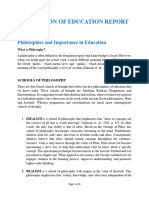 Foundation of Education Report Handout