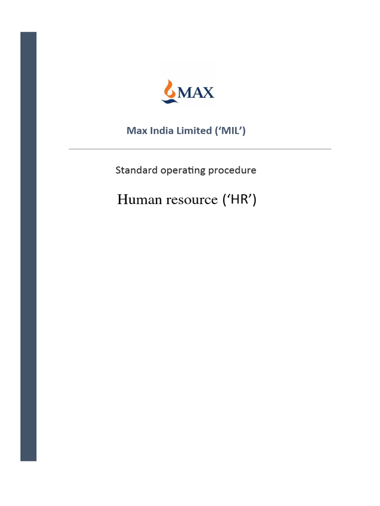 V2 HR - Draft SOP | PDF | Human Resources | Performance Appraisal