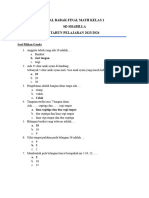 Soal Cerdas Cermat Matematika Kelas 1